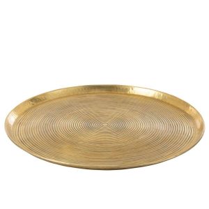 TRAY ROUND RINGS ALUMINIUM GOLD EXTRALARGE 75CM