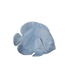 FISH POLYRESIN LIGHT BLUE LARGE