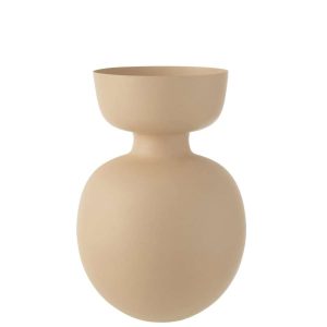 VASE THIBAULT ALUMINIUM BEIGE LARGE