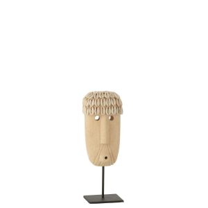 STATUE JULIEN STONE/SHELLS NATURAL LARGE