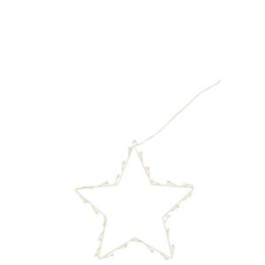 STAR DECO LED METAL WHITE SMALL